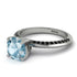 Classic Aquamarine Ring With A Twist - Leilani No. 409