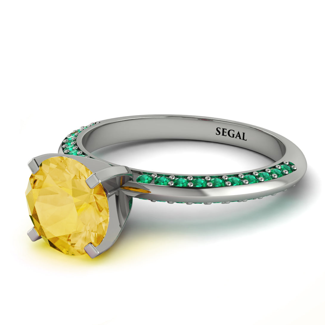 Classic Citrine Ring With A Twist - Leilani No. 606