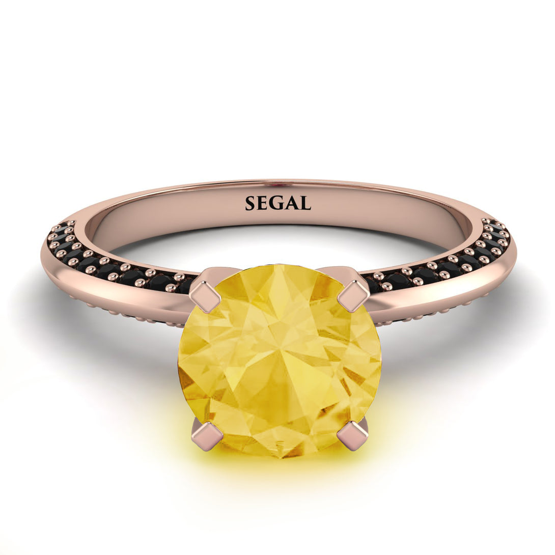 Classic Citrine Ring With A Twist - Leilani No. 608