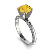 Classic Citrine Ring With A Twist - Leilani No. 603 image 1