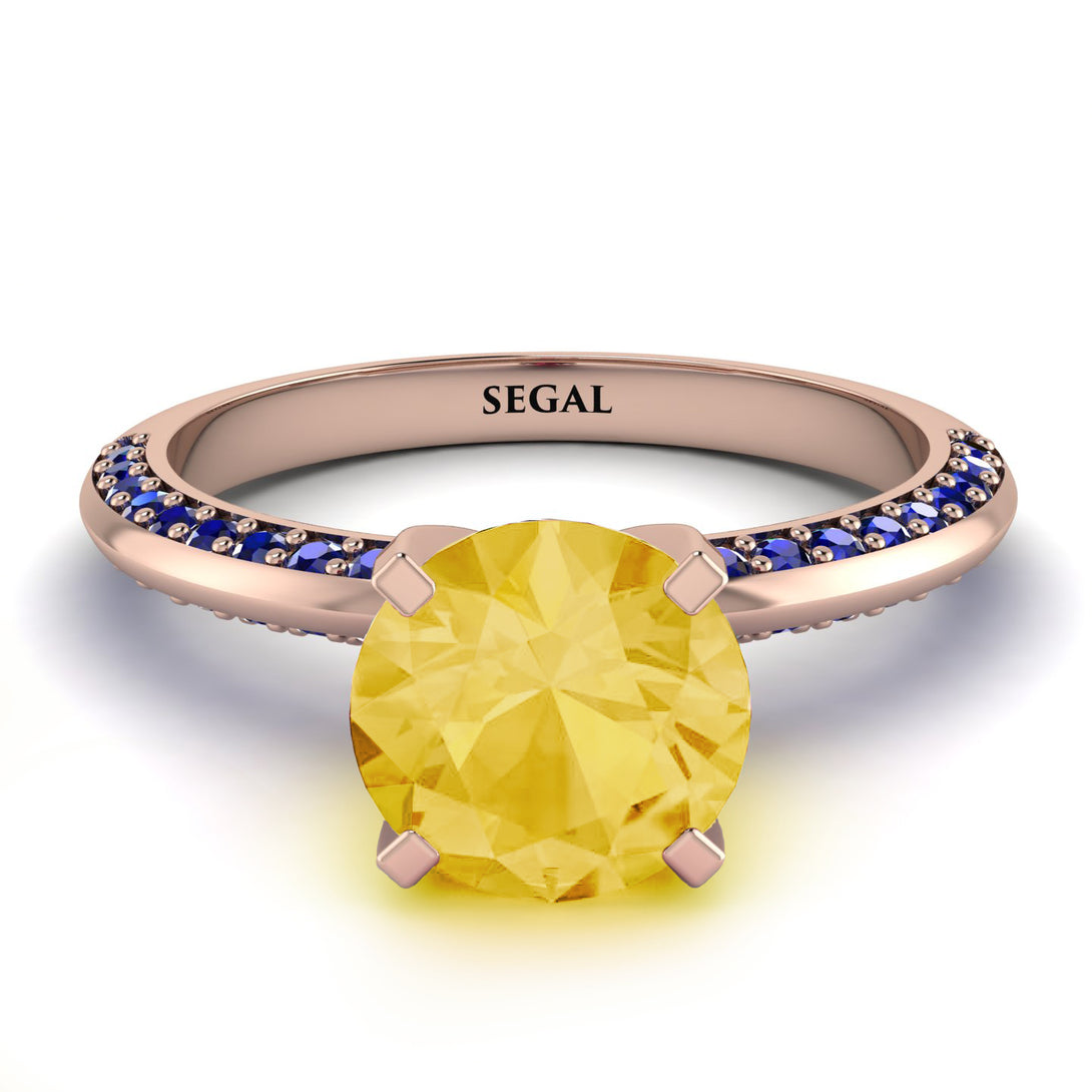 Classic Citrine Ring With A Twist - Leilani No. 614