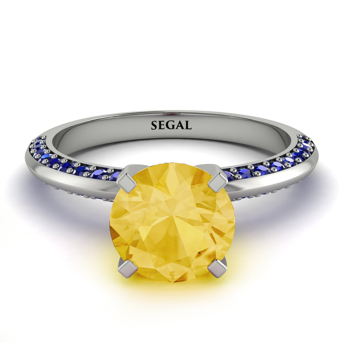 Classic Citrine Ring With A Twist - Leilani No. 615