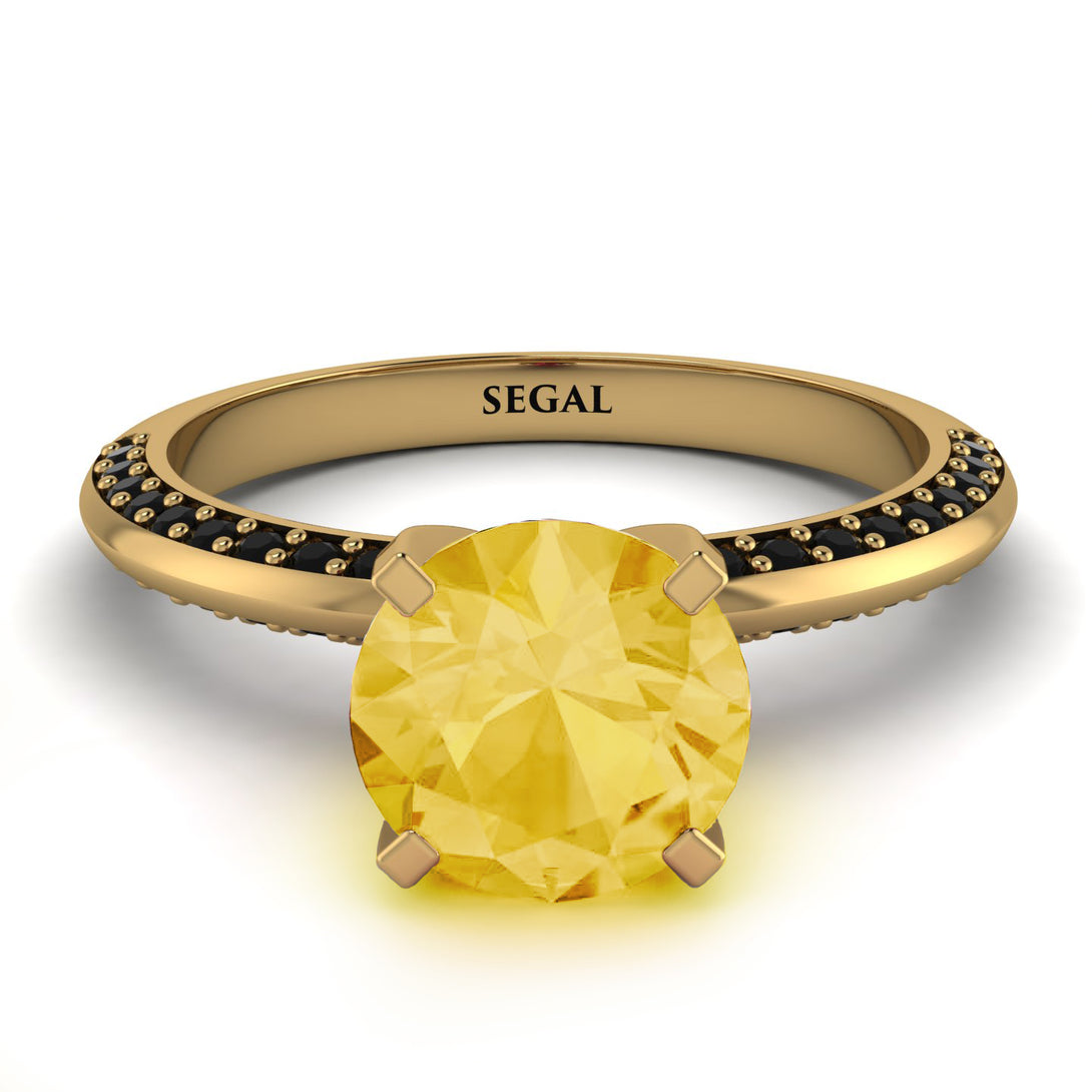 Classic Citrine Ring With A Twist - Leilani No. 607