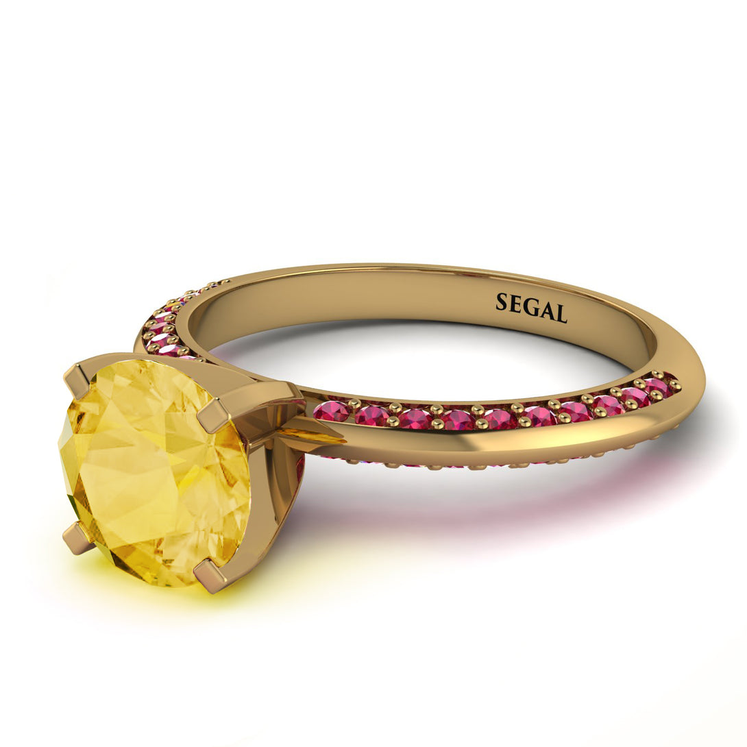 Classic Citrine Ring With A Twist - Leilani No. 610