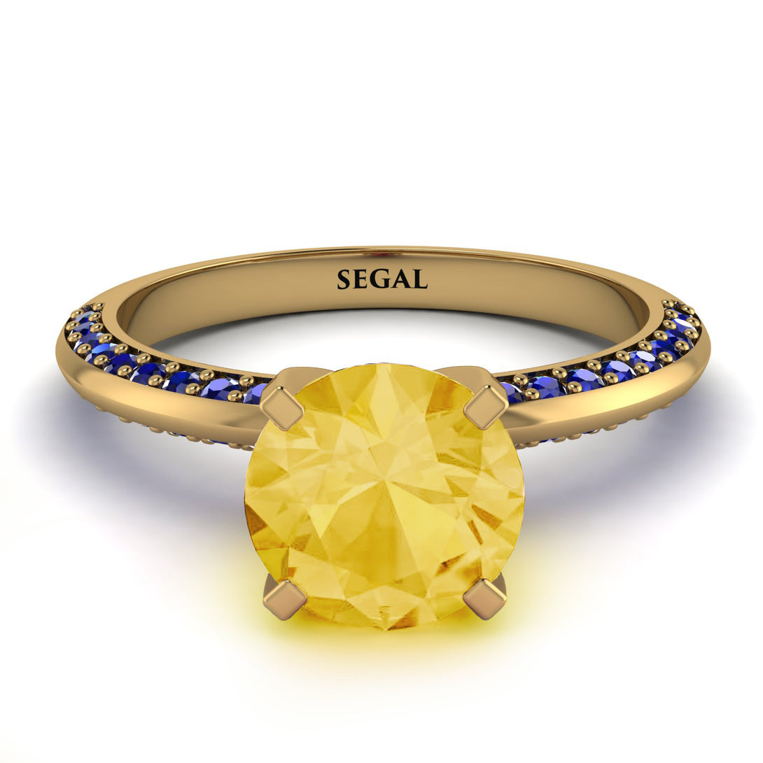 Classic Citrine Ring With A Twist - Leilani No. 613