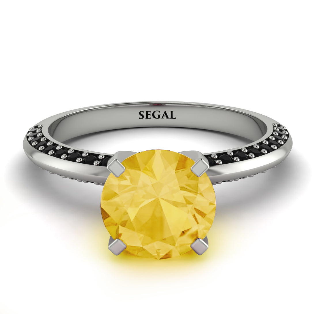 Classic Citrine Ring With A Twist - Leilani No. 609