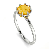 Classic Citrine Ring With Hidden Stones - Elliana No. 603 image 1