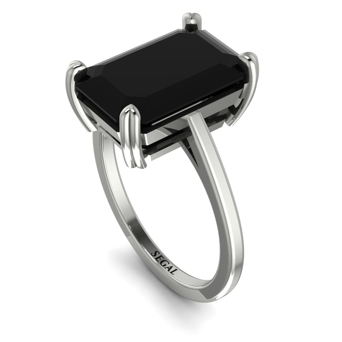 Jordan's Solitaire Black Diamond Ring