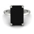 Jordan's Solitaire Black Diamond Ring