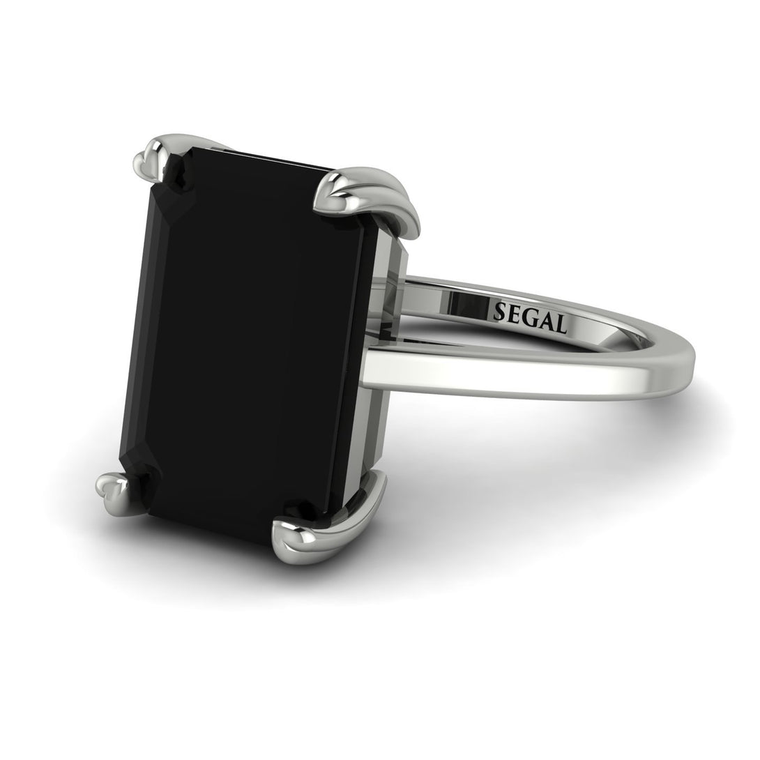 Jordan's Solitaire Black Diamond Ring