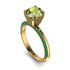 Classic Peridot Ring With A Twist - Leilani No. 704