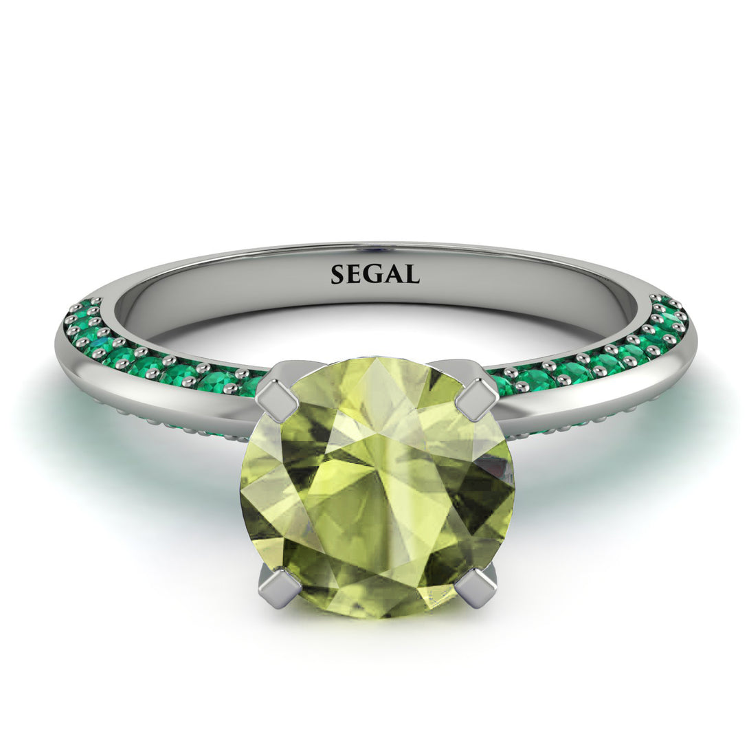 Classic Peridot Ring With A Twist - Leilani No. 706