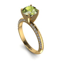 Classic Peridot Ring With A Twist - Leilani No. 701 image 1