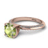 Classic Peridot Ring With A Twist - Leilani No. 702