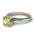 Classic Peridot Ring With A Twist - Leilani No. 705