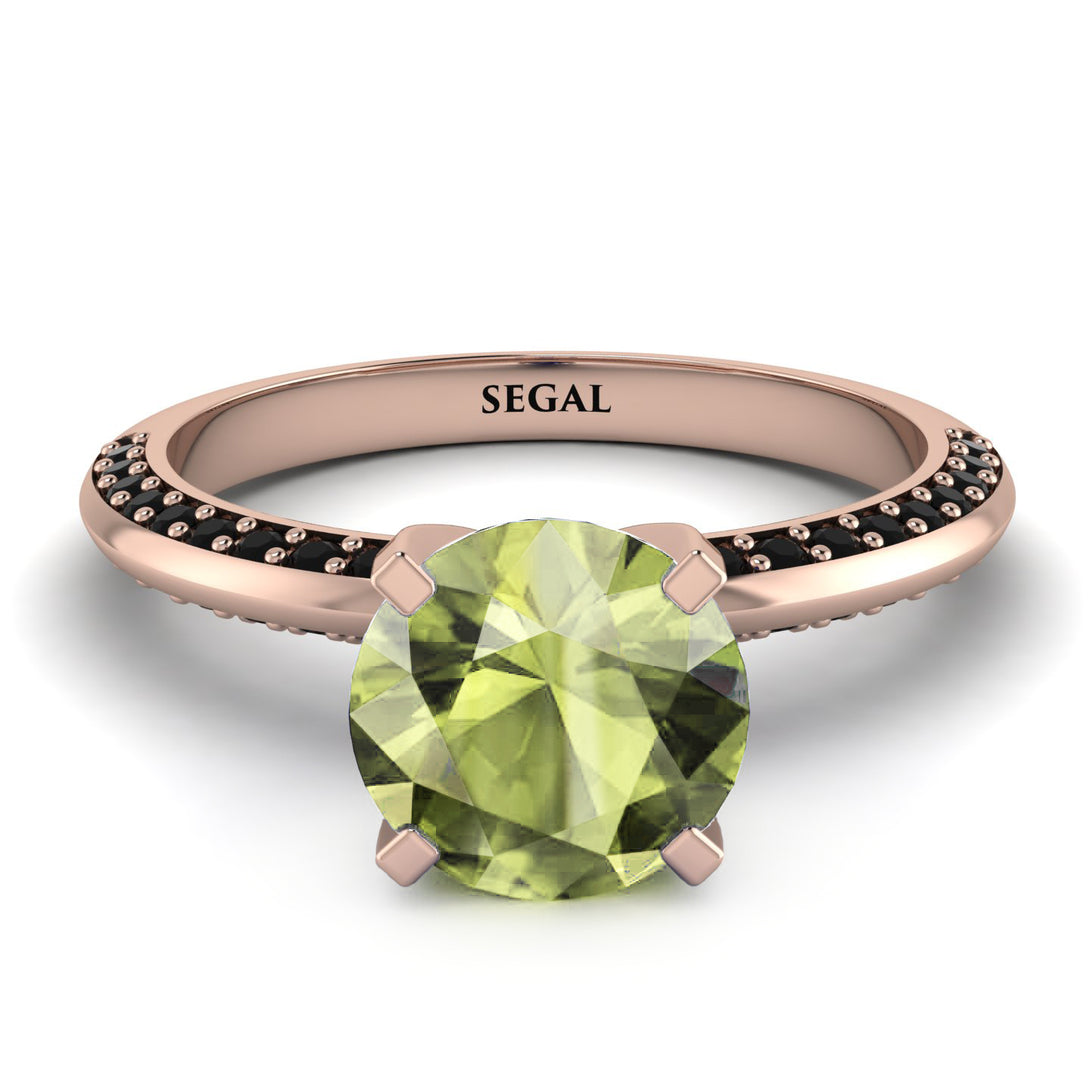 Classic Peridot Ring With A Twist - Leilani No. 708