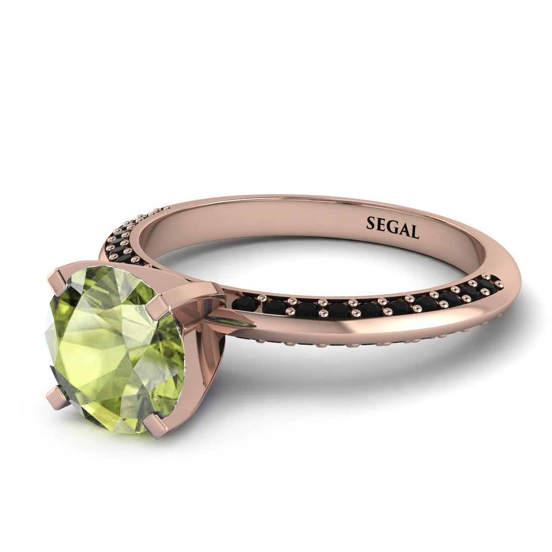 Classic Peridot Ring With A Twist - Leilani No. 708