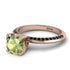 Classic Peridot Ring With A Twist - Leilani No. 708