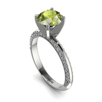Classic Peridot Ring With A Twist - Leilani No. 703 image 1