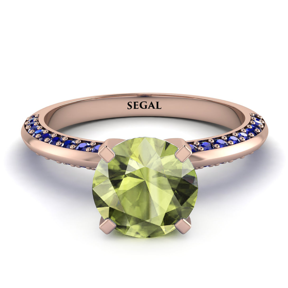 Classic Peridot Ring With A Twist - Leilani No. 714