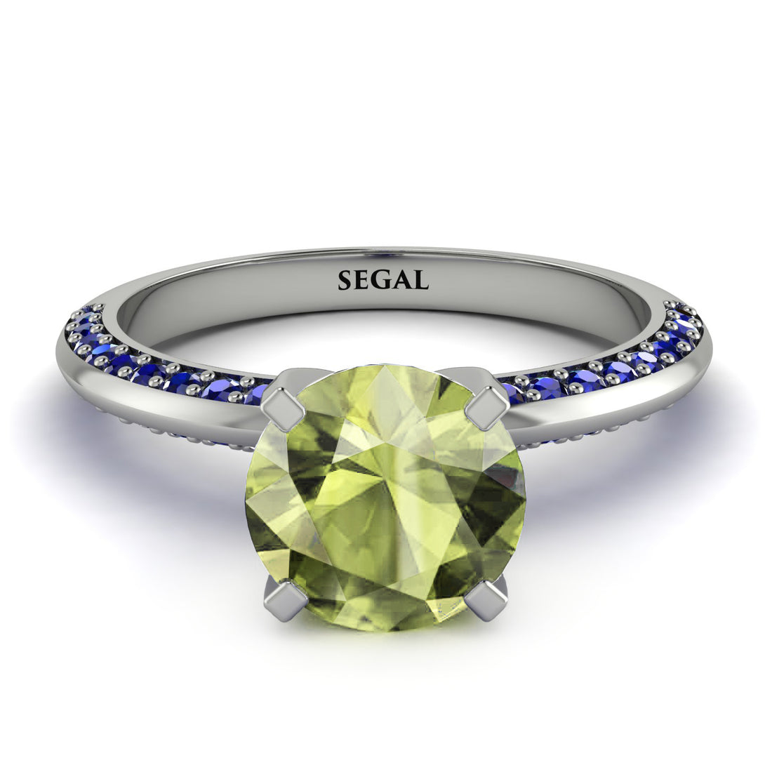 Classic Peridot Ring With A Twist - Leilani No. 715