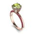 Classic Peridot Ring With A Twist - Leilani No. 711