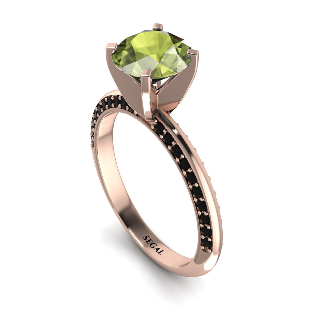 Classic Peridot Ring With A Twist - Leilani No. 708