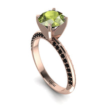Classic Peridot Ring With A Twist - Leilani No. 708 image 1