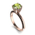 Classic Peridot Ring With A Twist - Leilani No. 708