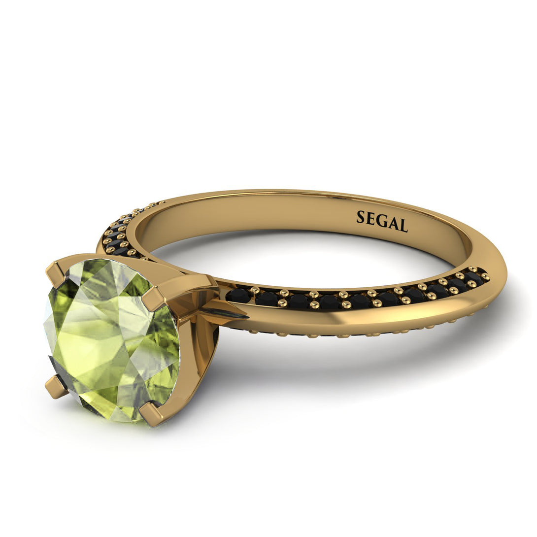 Classic Peridot Ring With A Twist - Leilani No. 707