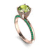 Classic Peridot Ring With A Twist - Leilani No. 705