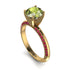 Classic Peridot Ring With A Twist - Leilani No. 710