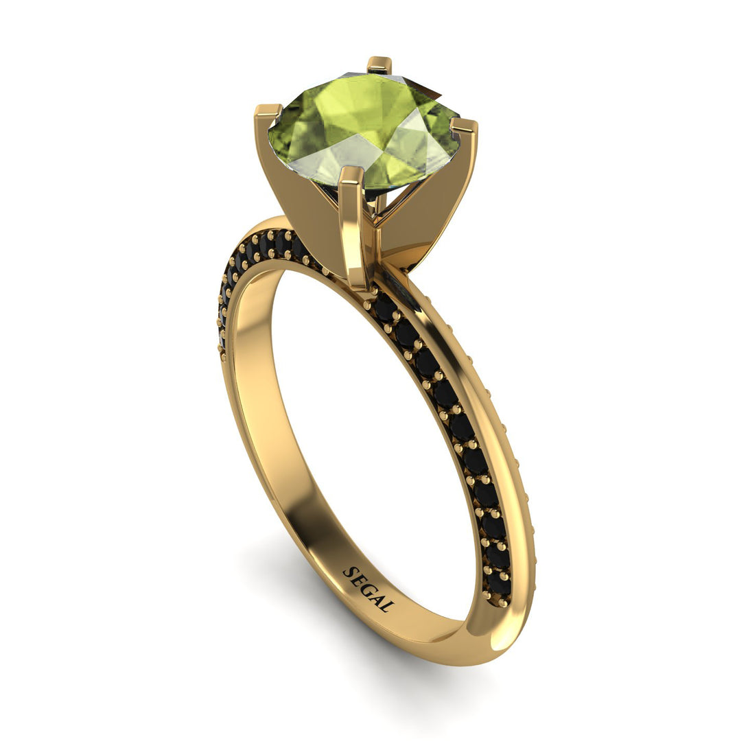 Classic Peridot Ring With A Twist - Leilani No. 707