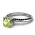 Classic Peridot Ring With A Twist - Leilani No. 709