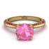 Classic Pink Moissanite Ring With A Twist - Leilani No. 810