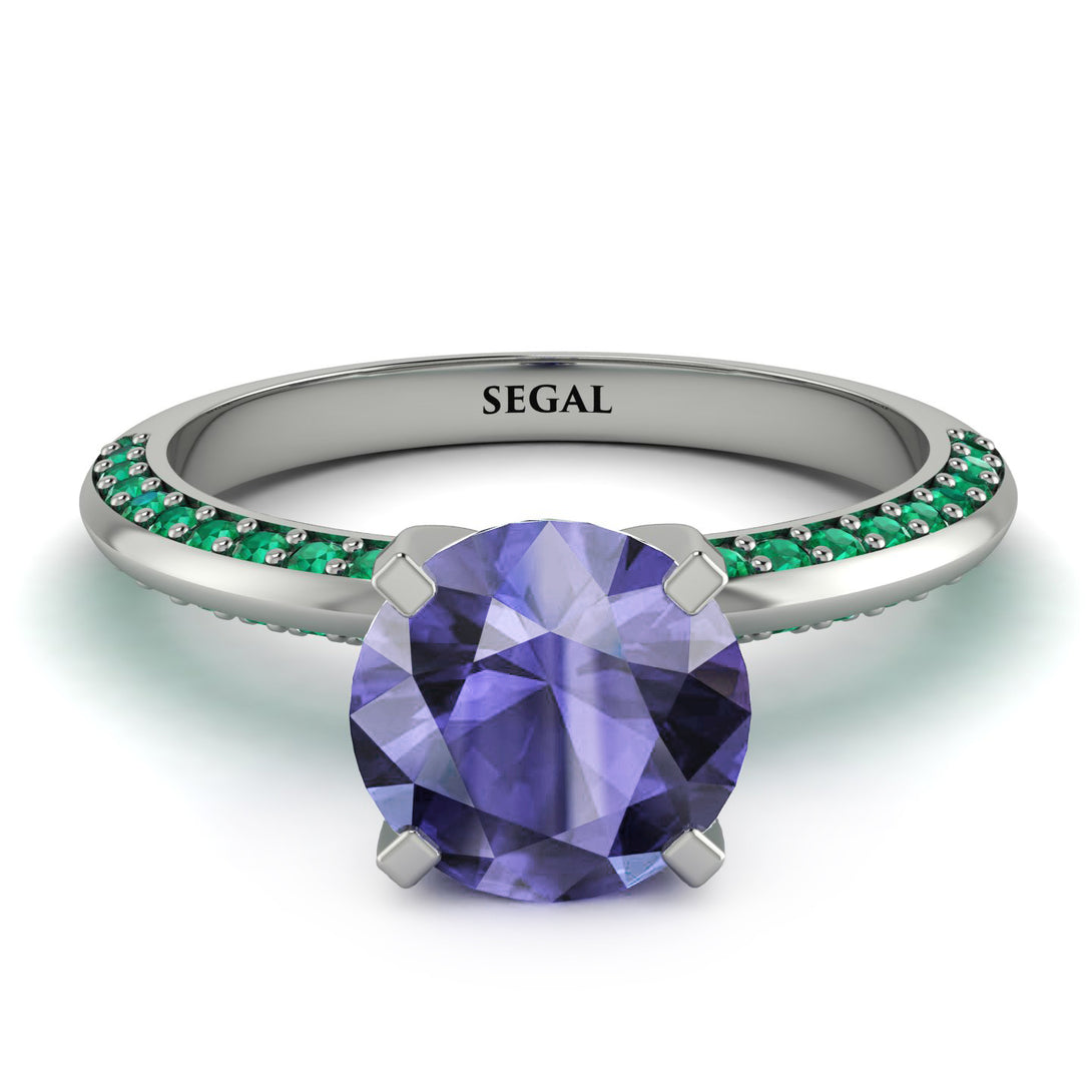 Classic Tanzanite Ring With A Twist - Leilani No. 206