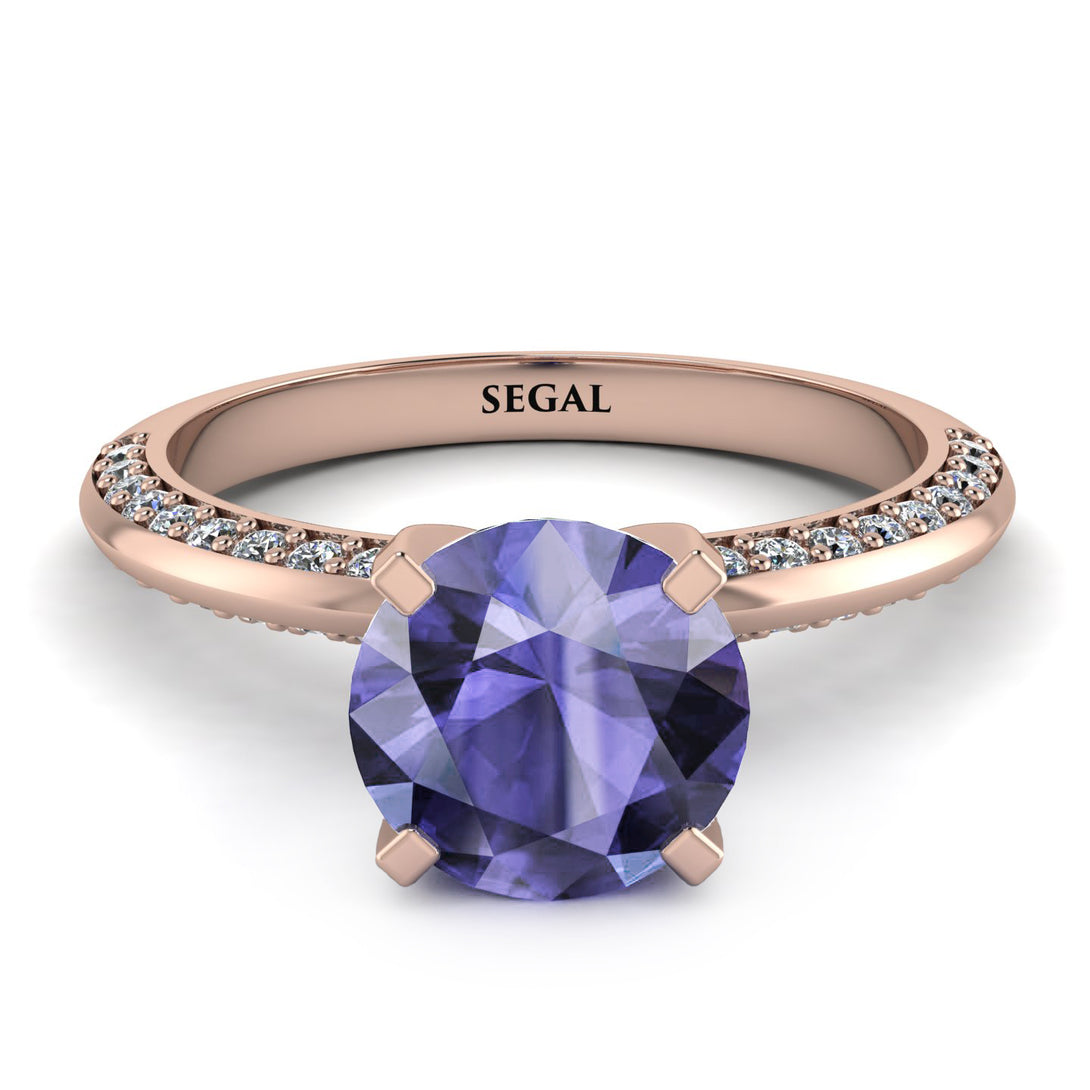 Classic Tanzanite Ring With A Twist - Leilani No. 202