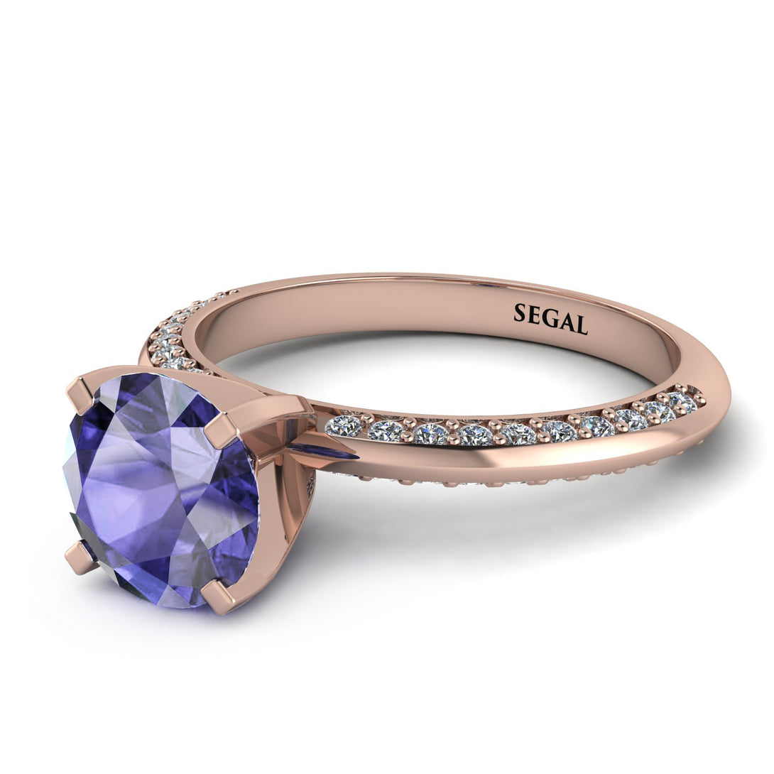 Classic Tanzanite Ring With A Twist - Leilani No. 202