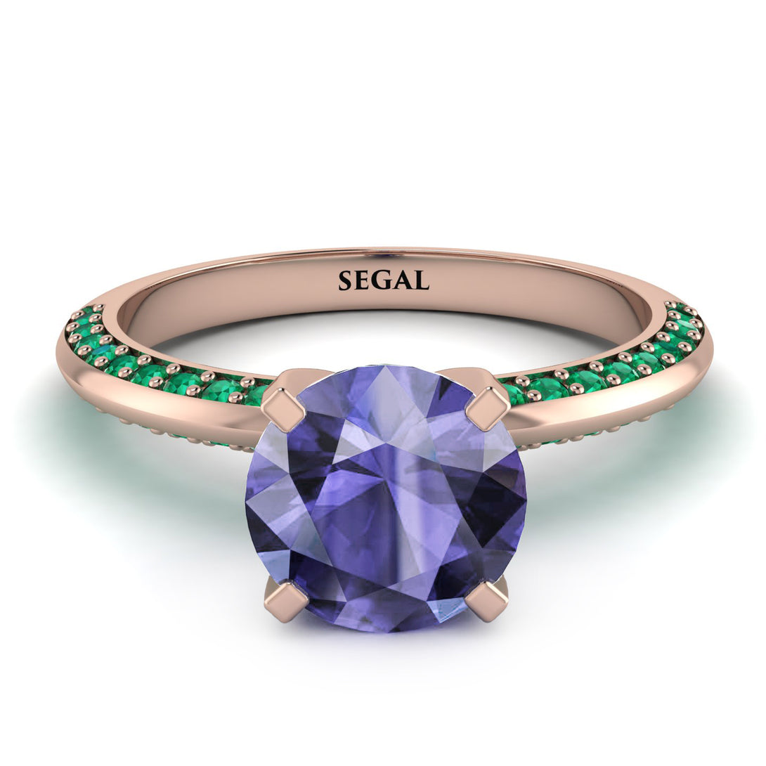 Classic Tanzanite Ring With A Twist - Leilani No. 205