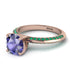 Classic Tanzanite Ring With A Twist - Leilani No. 205