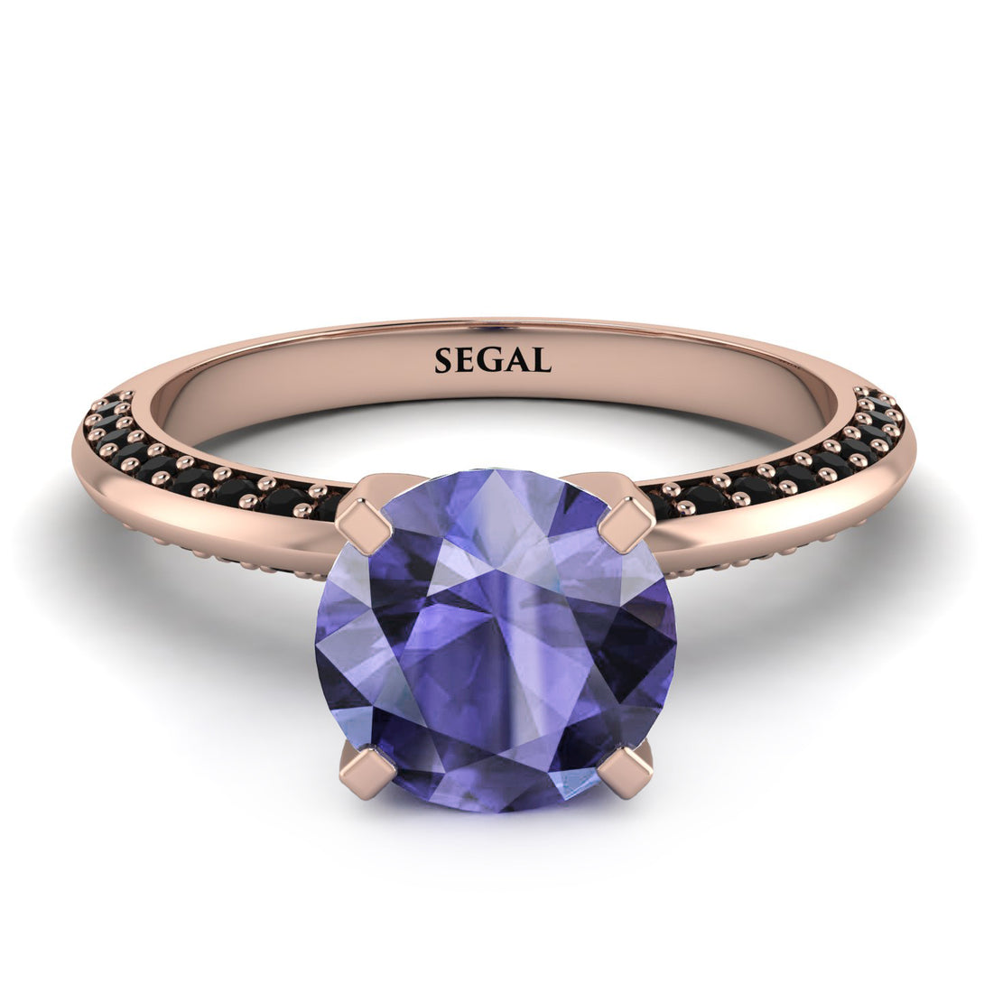 Classic Tanzanite Ring With A Twist - Leilani No. 208