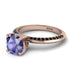 Classic Tanzanite Ring With A Twist - Leilani No. 208