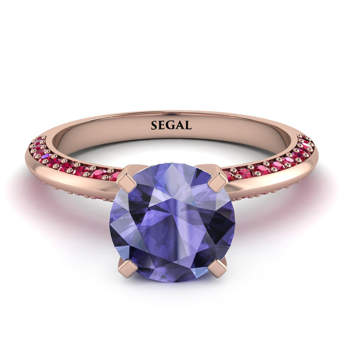 Classic Tanzanite Ring With A Twist - Leilani No. 211