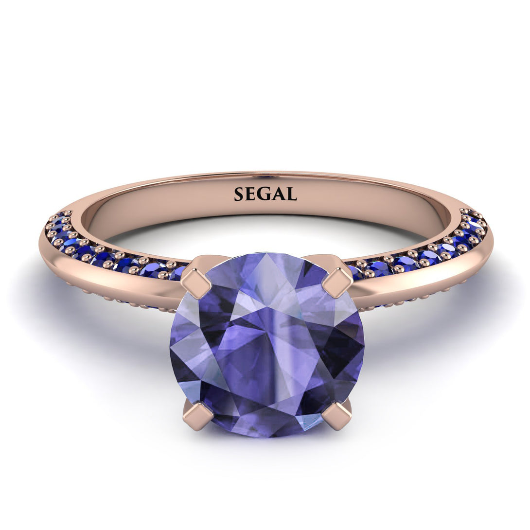 Classic Tanzanite Ring With A Twist - Leilani No. 214