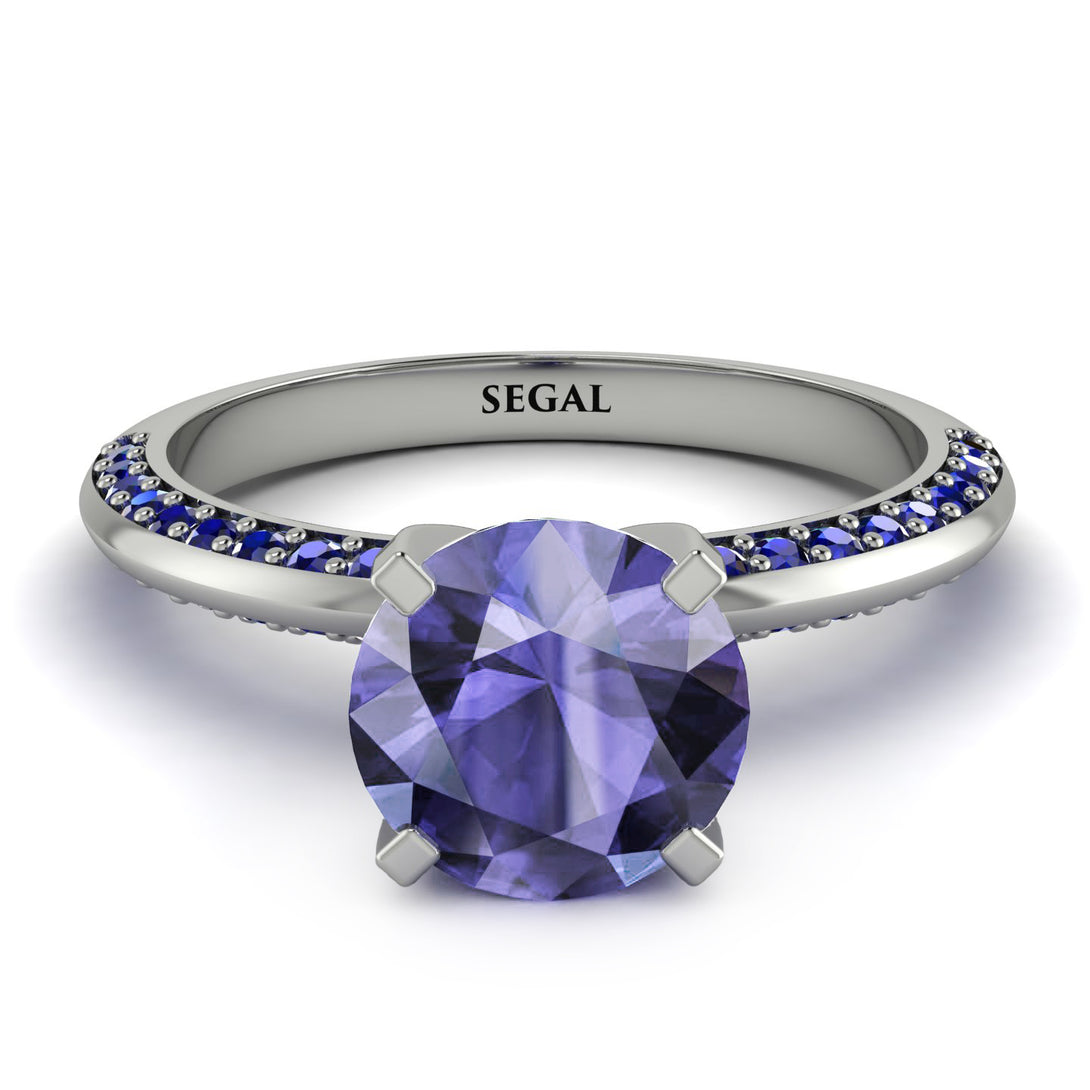 Classic Tanzanite Ring With A Twist - Leilani No. 215