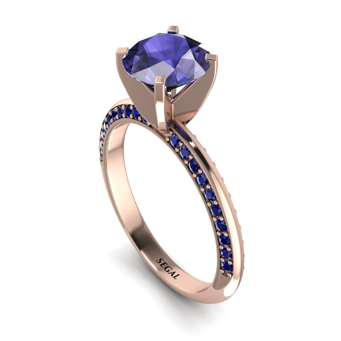 Classic Tanzanite Ring With A Twist - Leilani No. 214