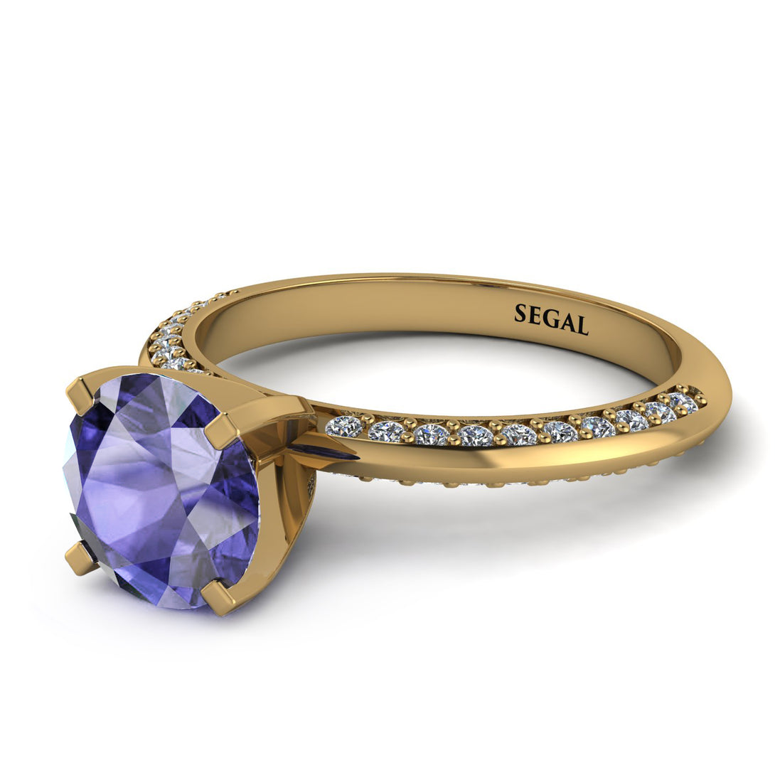 Classic Tanzanite Ring With A Twist - Leilani No. 201