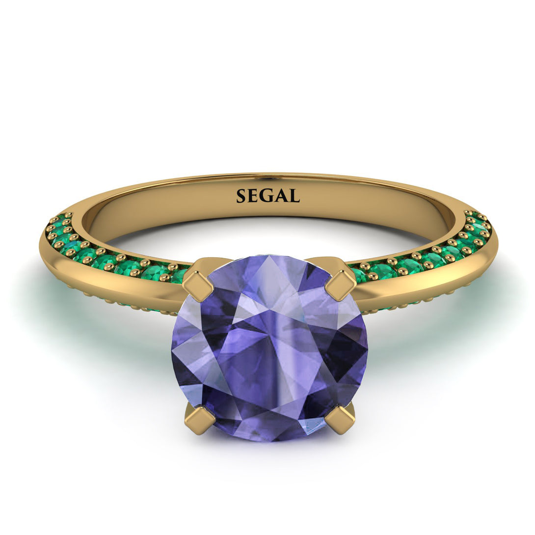 Classic Tanzanite Ring With A Twist - Leilani No. 204