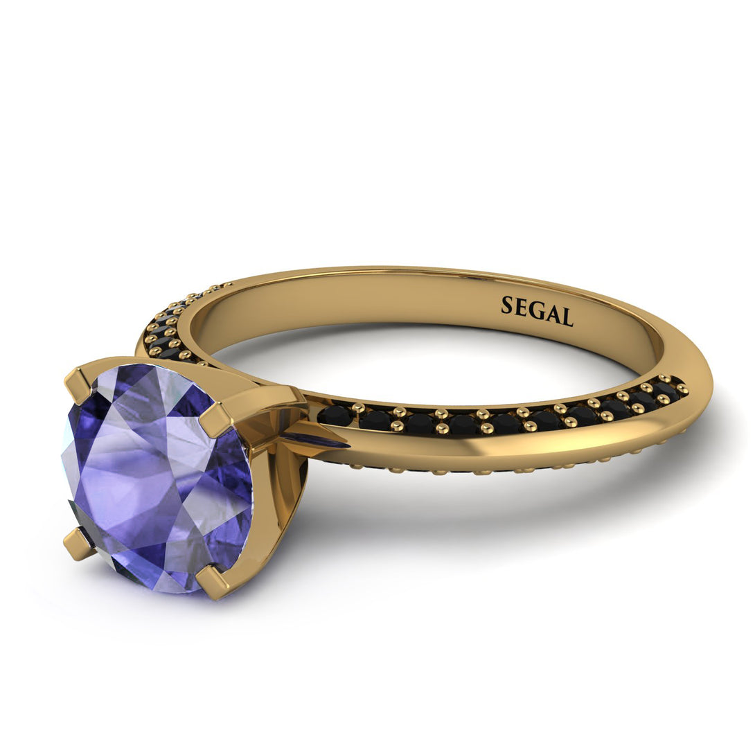 Classic Tanzanite Ring With A Twist - Leilani No. 207