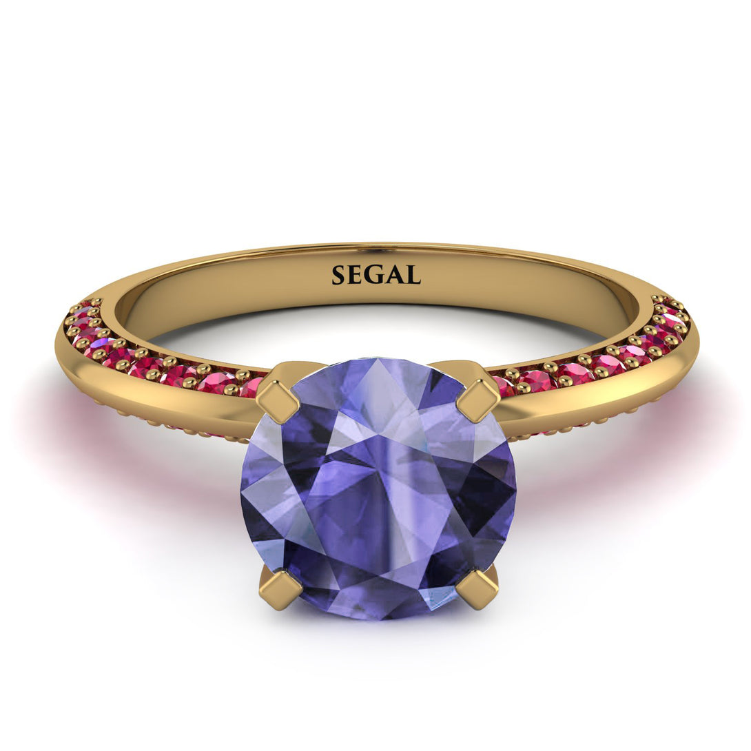 Classic Tanzanite Ring With A Twist - Leilani No. 210